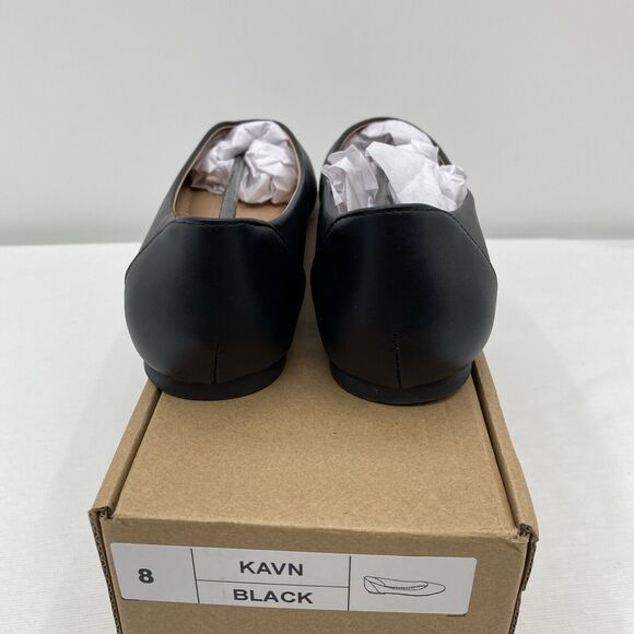 JOURNEE COLLECTION womens slip-on flat Kavn style dress shoe size 8 M Black NEW - Picture 6 of 9